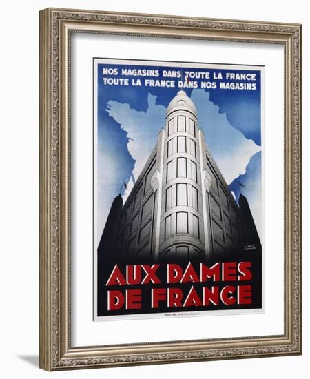 Aux Dames De France Poster-Maurice Pecnard-Framed Giclee Print