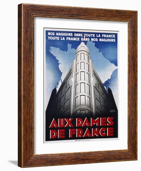 Aux Dames De France Poster-Maurice Pecnard-Framed Giclee Print