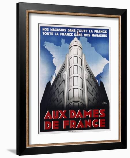 Aux Dames De France Poster-Maurice Pecnard-Framed Giclee Print