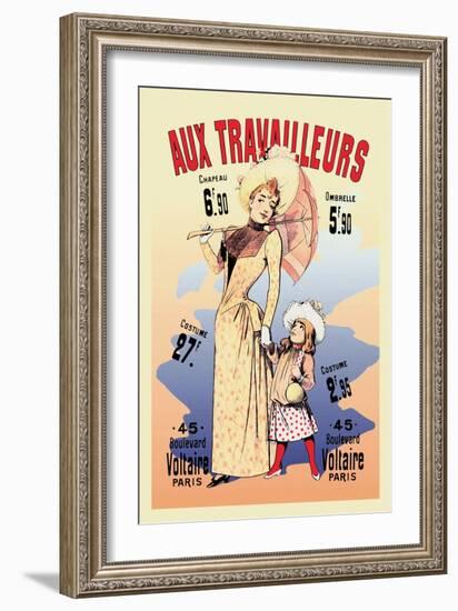 Aux Travailleurs-Alfred Choubrac-Framed Art Print