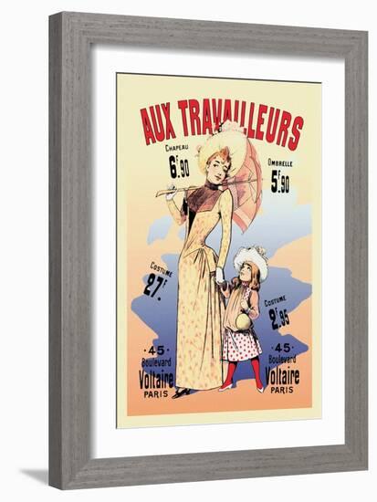 Aux Travailleurs-Alfred Choubrac-Framed Art Print