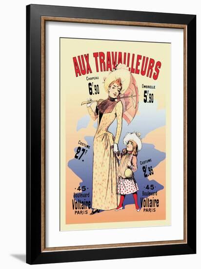 Aux Travailleurs-Alfred Choubrac-Framed Art Print