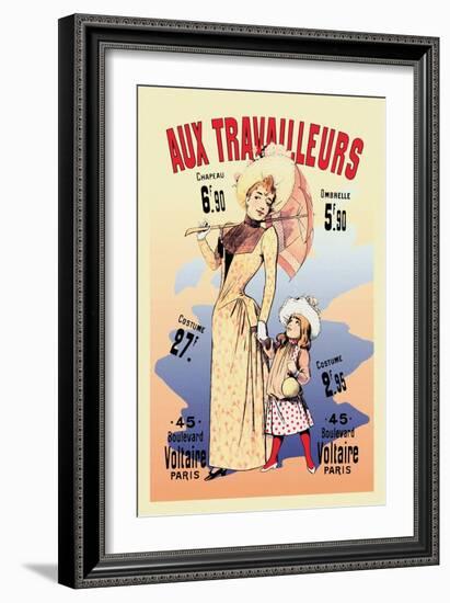 Aux Travailleurs-Alfred Choubrac-Framed Art Print