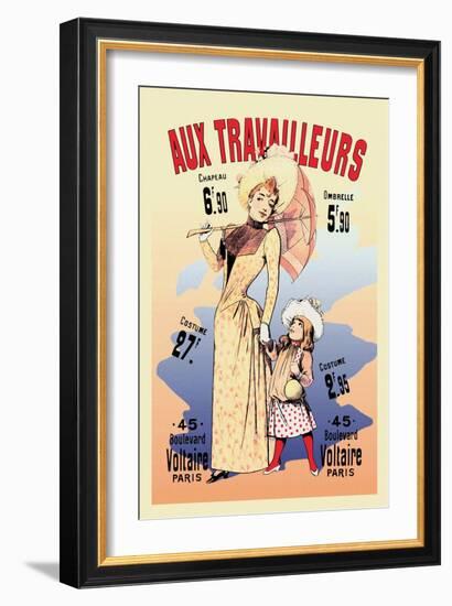 Aux Travailleurs-Alfred Choubrac-Framed Art Print