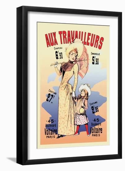 Aux Travailleurs-Alfred Choubrac-Framed Art Print