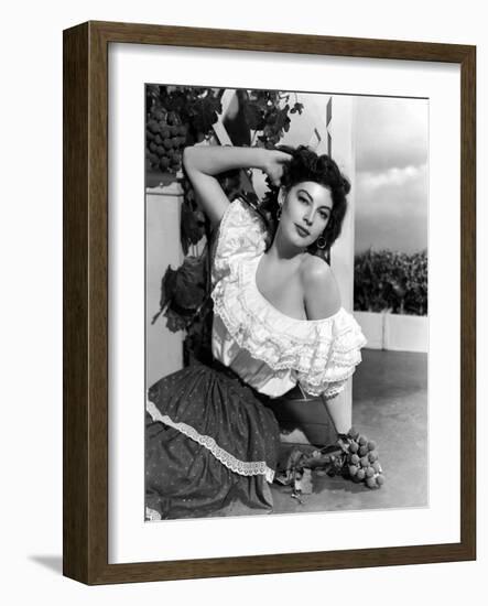 Ava Gardner (1922- 1990) (b/w photo)-null-Framed Photo