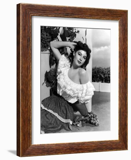 Ava Gardner (1922- 1990) (b/w photo)-null-Framed Photo