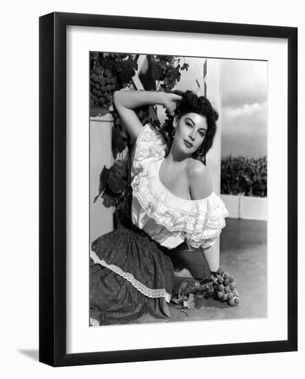 Ava Gardner (1922- 1990) (b/w photo)-null-Framed Photo