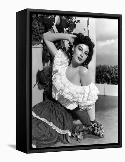 Ava Gardner (1922- 1990) (b/w photo)-null-Framed Stretched Canvas