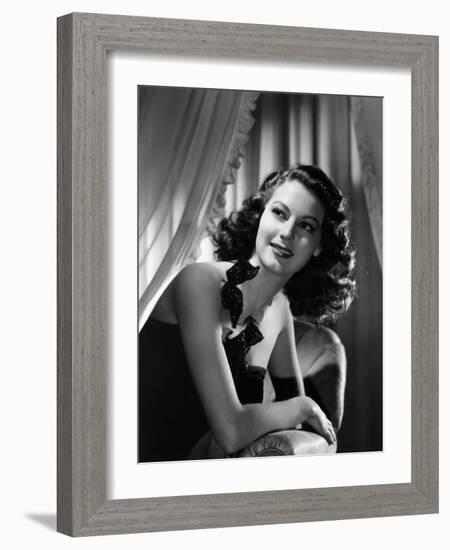 Ava Gardner, Ca. Late 1940s-null-Framed Photo