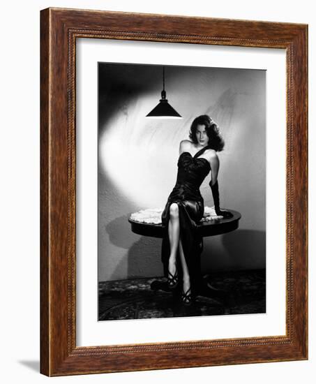 Ava Gardner. "Ernest Hemingway's the Killers" 1946, "The Killers" Directed by Robert Siodmak-null-Framed Photographic Print