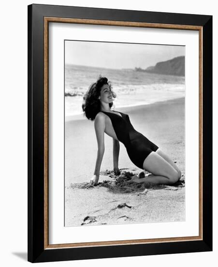 Ava Gardner in the 40's (b/w photo)-null-Framed Photo