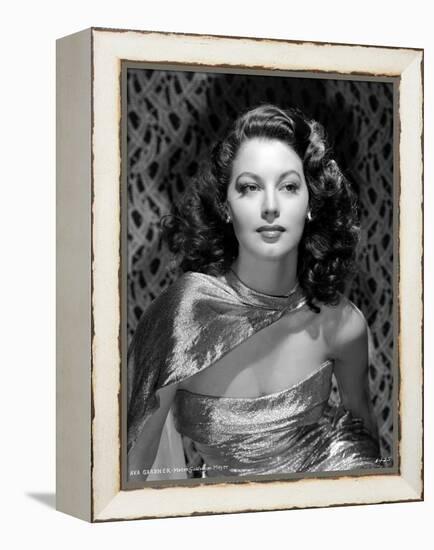 Ava Gardner in the 40's (b/w photo)-null-Framed Stretched Canvas