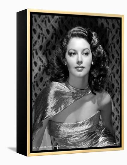 Ava Gardner in the 40's (b/w photo)-null-Framed Stretched Canvas