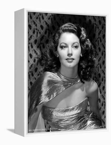 Ava Gardner in the 40's (b/w photo)-null-Framed Stretched Canvas