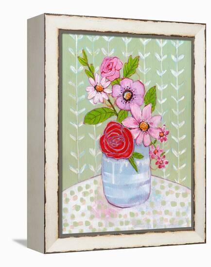 Ava Rose Flowers-Blenda Tyvoll-Framed Stretched Canvas