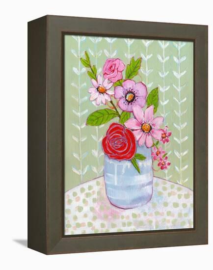 Ava Rose Flowers-Blenda Tyvoll-Framed Stretched Canvas