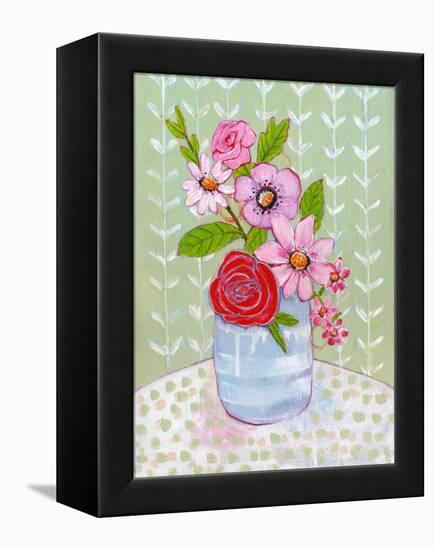 Ava Rose Flowers-Blenda Tyvoll-Framed Stretched Canvas