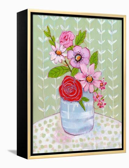 Ava Rose Flowers-Blenda Tyvoll-Framed Stretched Canvas