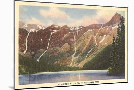 Avalanche Basin, Glacier Park, Montana-null-Mounted Art Print