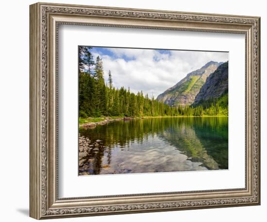Avalanche Lake, Glacier National Park, Montana, USA-Jamie & Judy Wild-Framed Premium Photographic Print