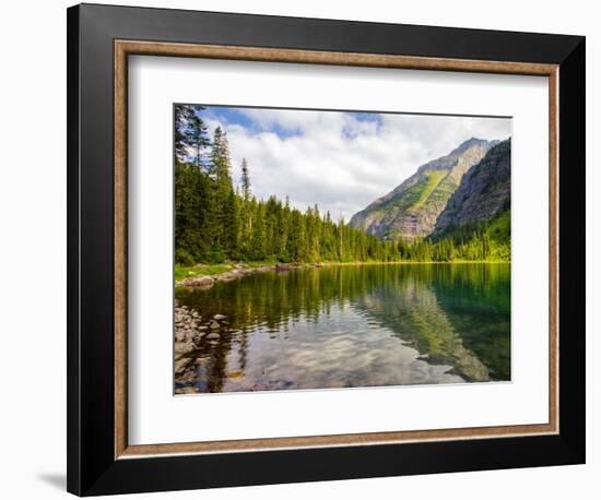 Avalanche Lake, Glacier National Park, Montana, USA-Jamie & Judy Wild-Framed Premium Photographic Print