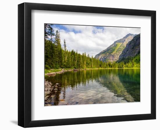 Avalanche Lake, Glacier National Park, Montana, USA-Jamie & Judy Wild-Framed Premium Photographic Print