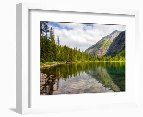 Avalanche Lake, Glacier National Park, Montana, USA-Jamie & Judy Wild-Framed Premium Photographic Print