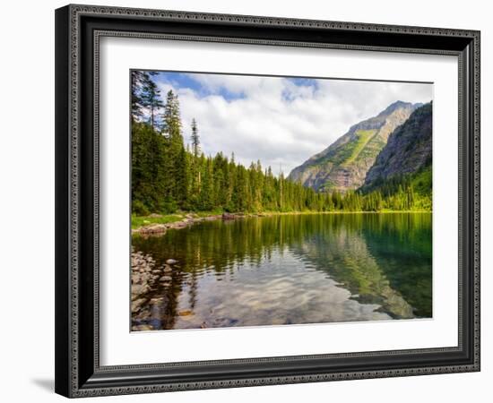 Avalanche Lake, Glacier National Park, Montana, USA-Jamie & Judy Wild-Framed Photographic Print