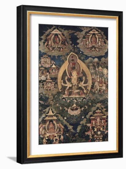 Avalokiteçvara, sous son aspect Ekâdaça-mukha-null-Framed Giclee Print