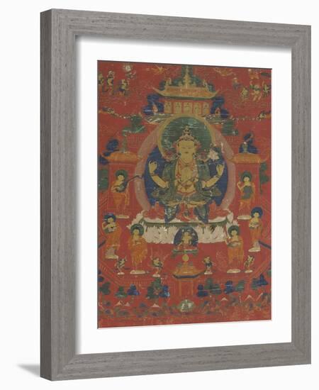 Avalokiteçvara sous son aspect Sadaksarî-null-Framed Giclee Print