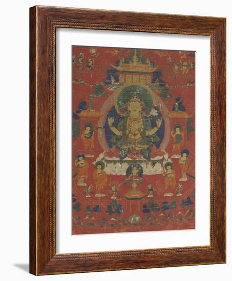 Avalokiteçvara sous son aspect Sadaksarî-null-Framed Giclee Print