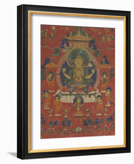 Avalokiteçvara sous son aspect Sadaksarî-null-Framed Giclee Print