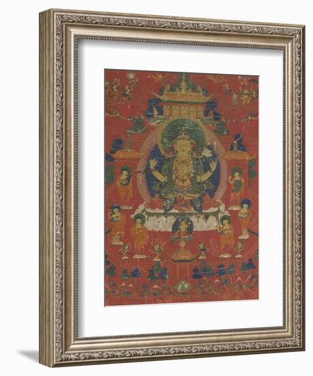 Avalokiteçvara sous son aspect Sadaksarî-null-Framed Giclee Print