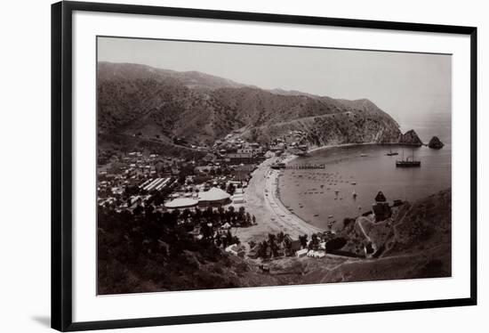 Avalon Harbor, Santa Catalina Island, California 1885-null-Framed Art Print
