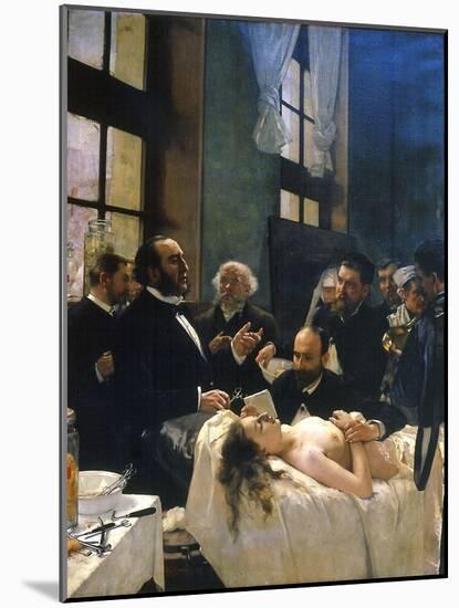 Avant l'opération, ou le docteur Péan enseignant à l'hôpital Saint-Louis-Henri Gervex-Mounted Giclee Print