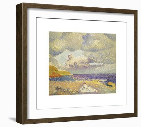 Avant l’Orage (La Baigneuse)-Henri Edmond Cross-Framed Premium Giclee Print