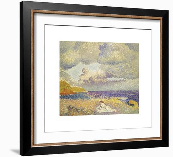 Avant l’Orage (La Baigneuse)-Henri Edmond Cross-Framed Premium Giclee Print