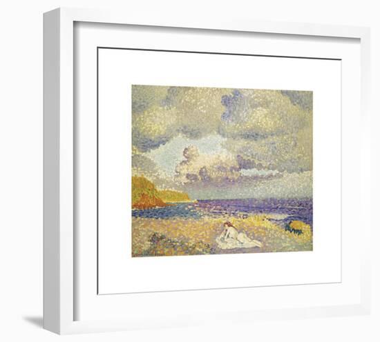 Avant l’Orage (La Baigneuse)-Henri Edmond Cross-Framed Premium Giclee Print