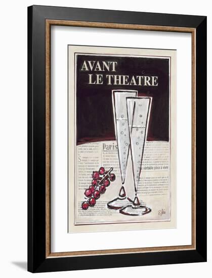 Avant Le Theatre Champagne-Rene Stein-Framed Art Print