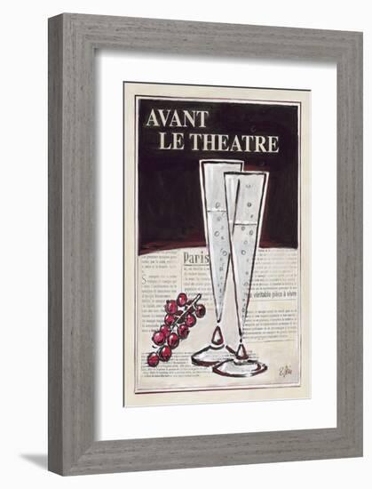 Avant Le Theatre Champagne-Rene Stein-Framed Art Print