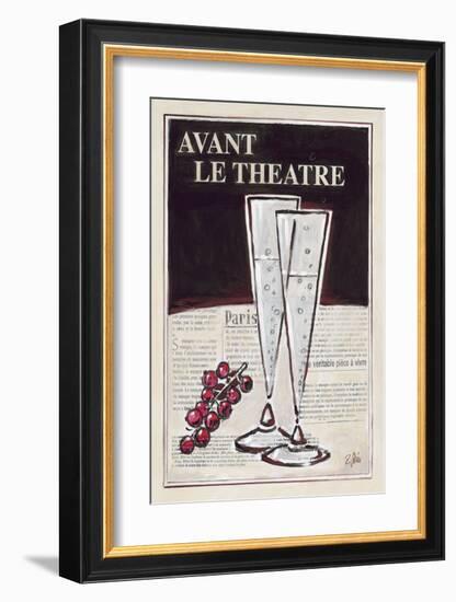 Avant Le Theatre Champagne-Rene Stein-Framed Art Print