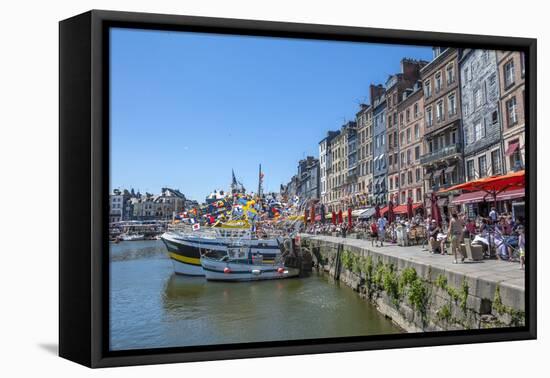 Avant Port, Honfleur, Normandy, France-Lisa S. Engelbrecht-Framed Premier Image Canvas