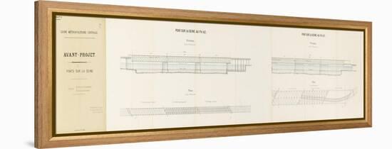 Avant-projet de ligne métropolitaine centrale présenté par la Compagnie des Etablissements Eiffel-Alexandre-Gustave Eiffel-Framed Premier Image Canvas