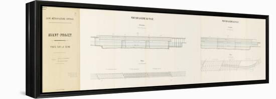 Avant-projet de ligne métropolitaine centrale présenté par la Compagnie des Etablissements Eiffel-Alexandre-Gustave Eiffel-Framed Premier Image Canvas