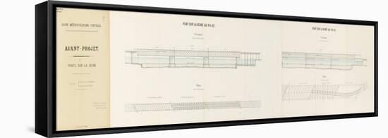 Avant-projet de ligne métropolitaine centrale présenté par la Compagnie des Etablissements Eiffel-Alexandre-Gustave Eiffel-Framed Premier Image Canvas