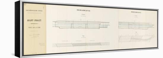 Avant-projet de ligne métropolitaine centrale présenté par la Compagnie des Etablissements Eiffel-Alexandre-Gustave Eiffel-Framed Premier Image Canvas