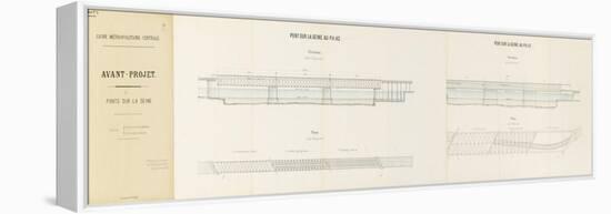 Avant-projet de ligne métropolitaine centrale présenté par la Compagnie des Etablissements Eiffel-Alexandre-Gustave Eiffel-Framed Premier Image Canvas