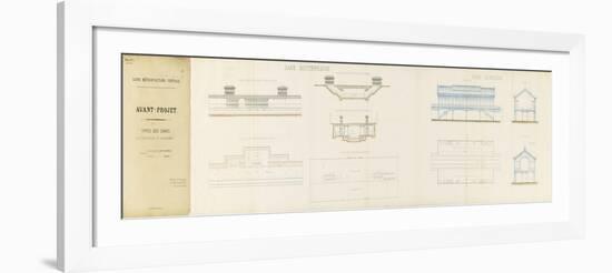 Avant-projet de ligne métropolitaine centrale présenté par la Compagnie des Etablissements Eiffel-Alexandre-Gustave Eiffel-Framed Giclee Print