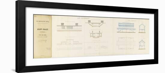 Avant-projet de ligne métropolitaine centrale présenté par la Compagnie des Etablissements Eiffel-Alexandre-Gustave Eiffel-Framed Giclee Print